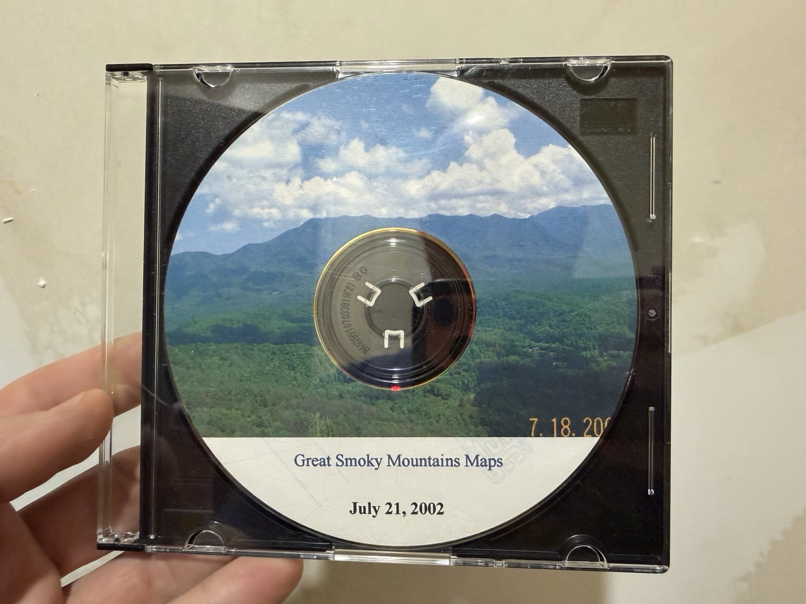Vintage Great Smoky Mountain Maps July 21, 2002 PC CD-ROM Data Disc