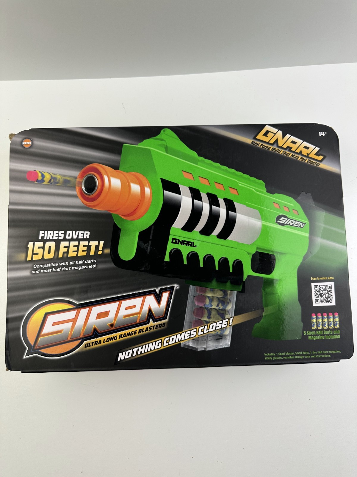 NSI Siren Gnarl Bolt Blaster Indoor and Outdoor Play Fires Over 150 Feet Age 14+
