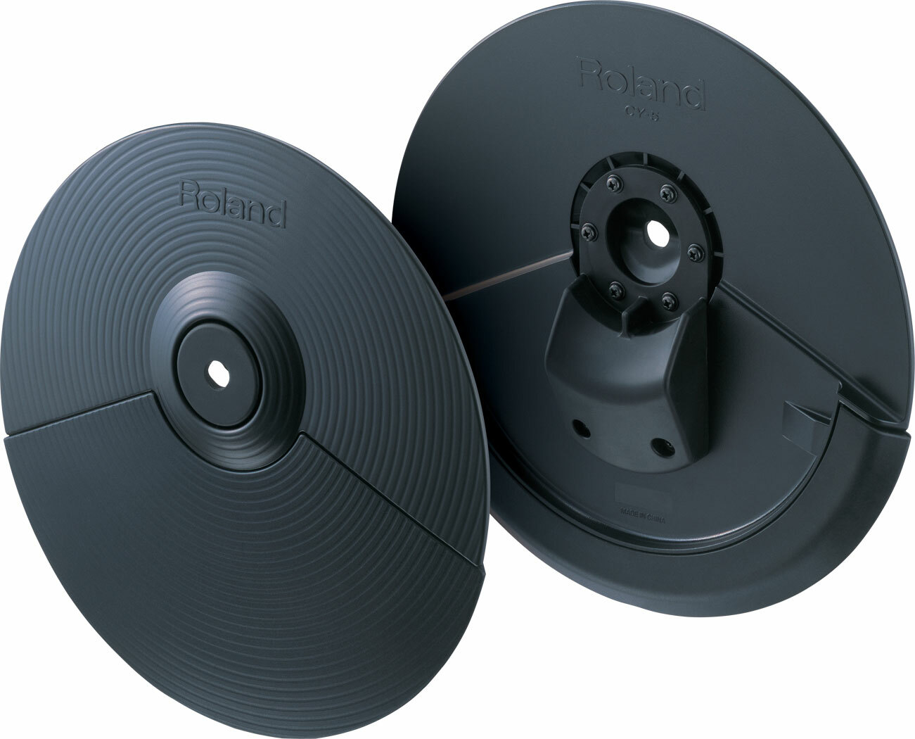 Roland CY-5 Dual Trigger V-Drum V-Cymbal Pad w/Hi Hat Attachment - P4N4380 - NOB