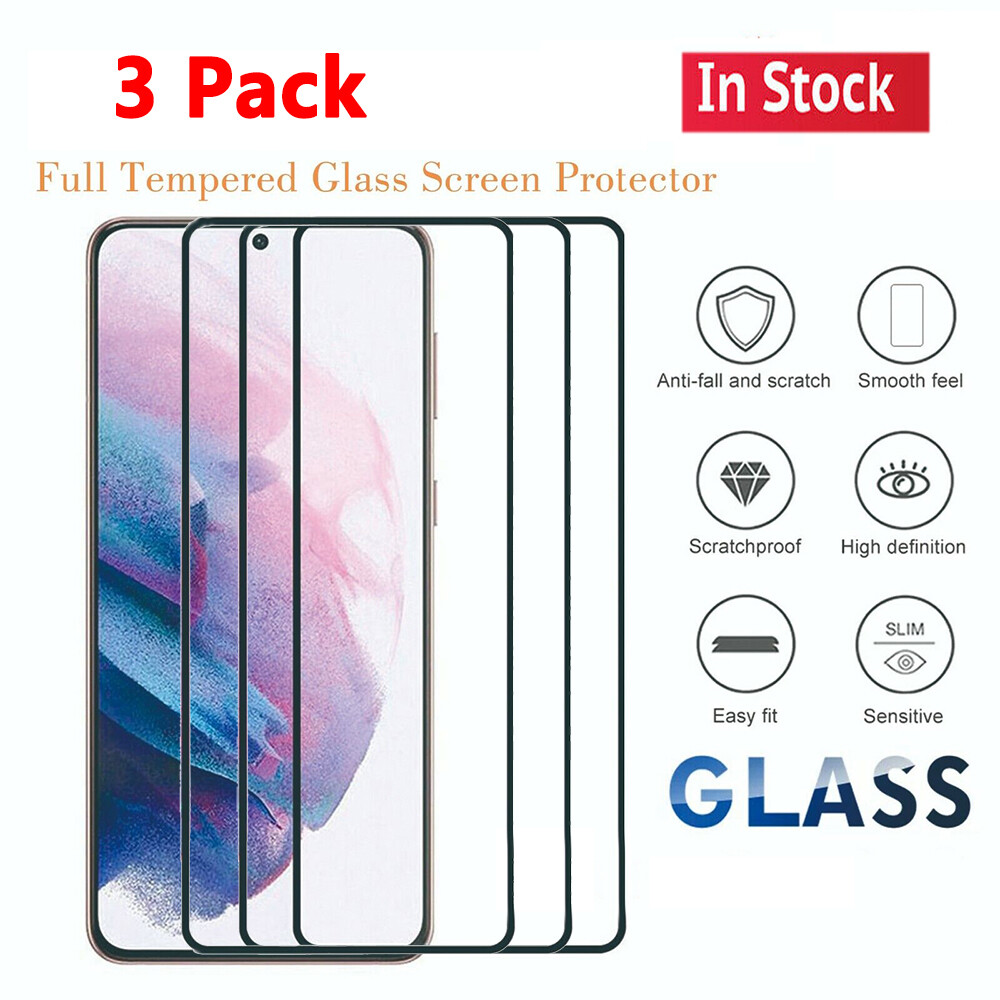 3-Pack Tempered Glass Screen Protector For Samsung S26 S25 S24 S23 Ultra S22 S21