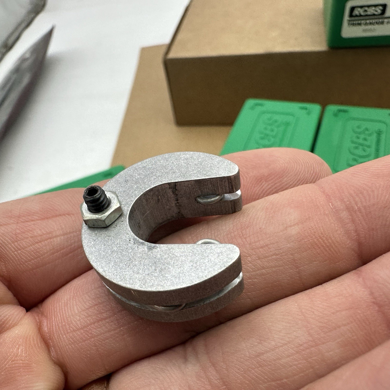 RCBS TRIM GAUGES SET OF 5 With Cases FOR RCBS CASE TRIMMER #1 #2 #3 #4 #6 USA