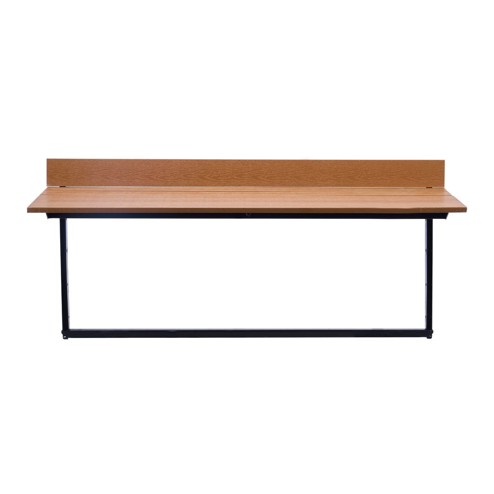 Rust-Resistant Balcony Table 15x39in 5-Setting Adjustable Foldable 50lb Support