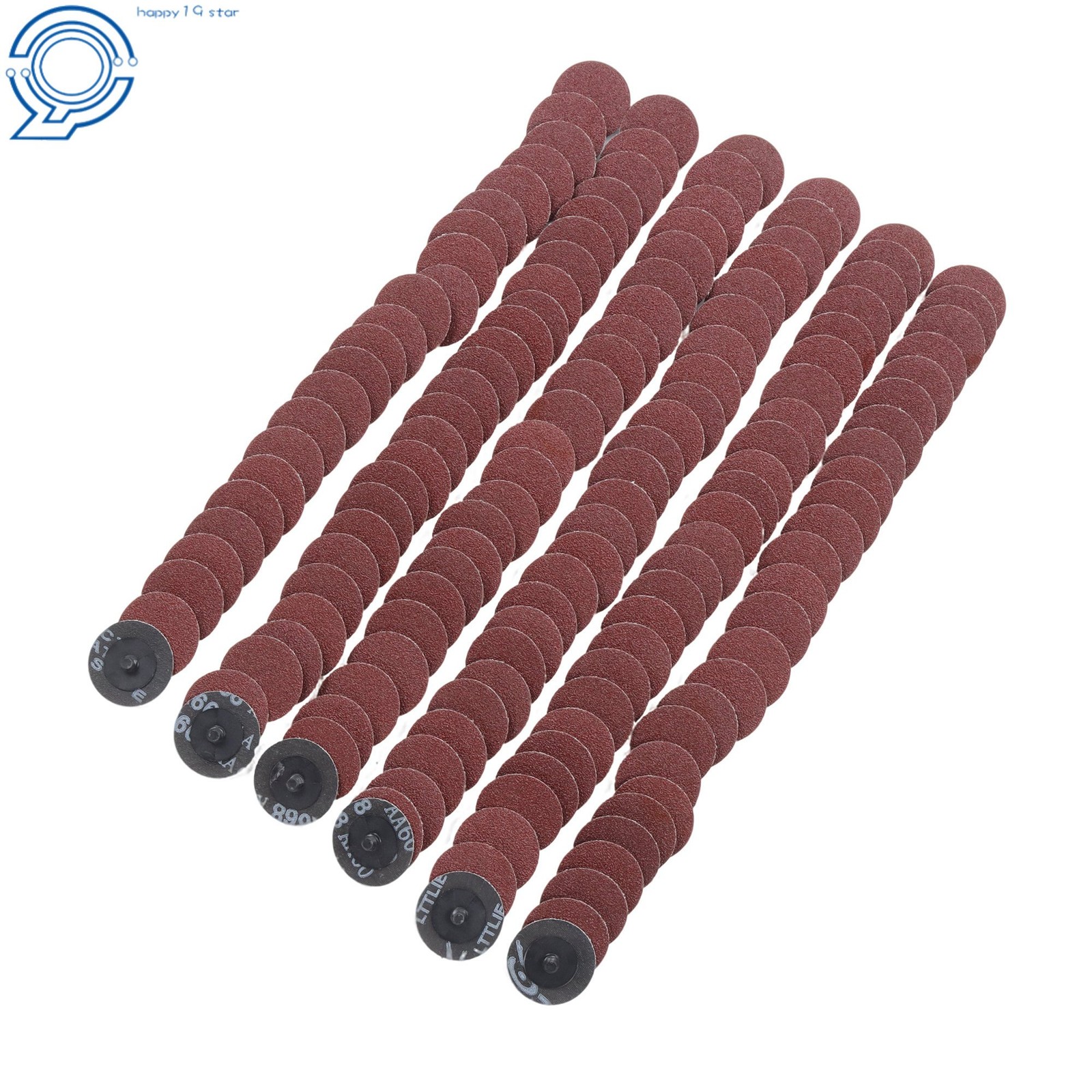(150 Pcs) 2 Inch Sanding Discs 60 Grit Medium Roll Lock Die Grinder Sanding Disc