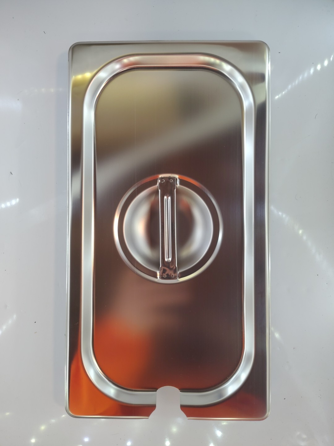 1/3 Pan Size Stainless Steel Steam Table Pan Cover (New)