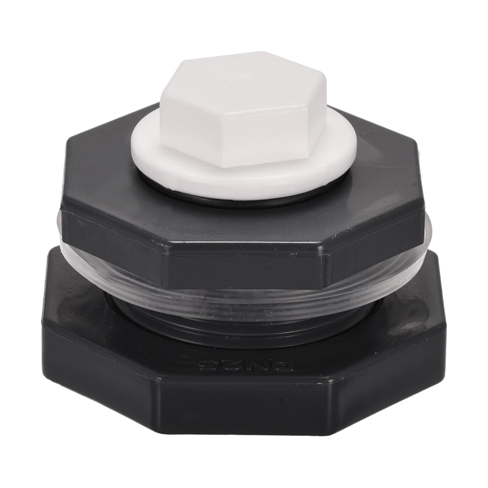 1 Set G1 Thread PVC Bulkhead Tank Adapter with White PPR Plug Fitting