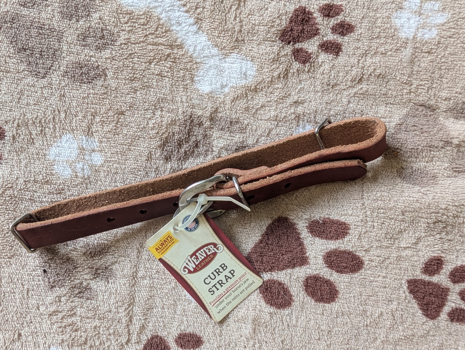 Weaver Leather Curb Strap New w/tag Canyon Rose Made USA