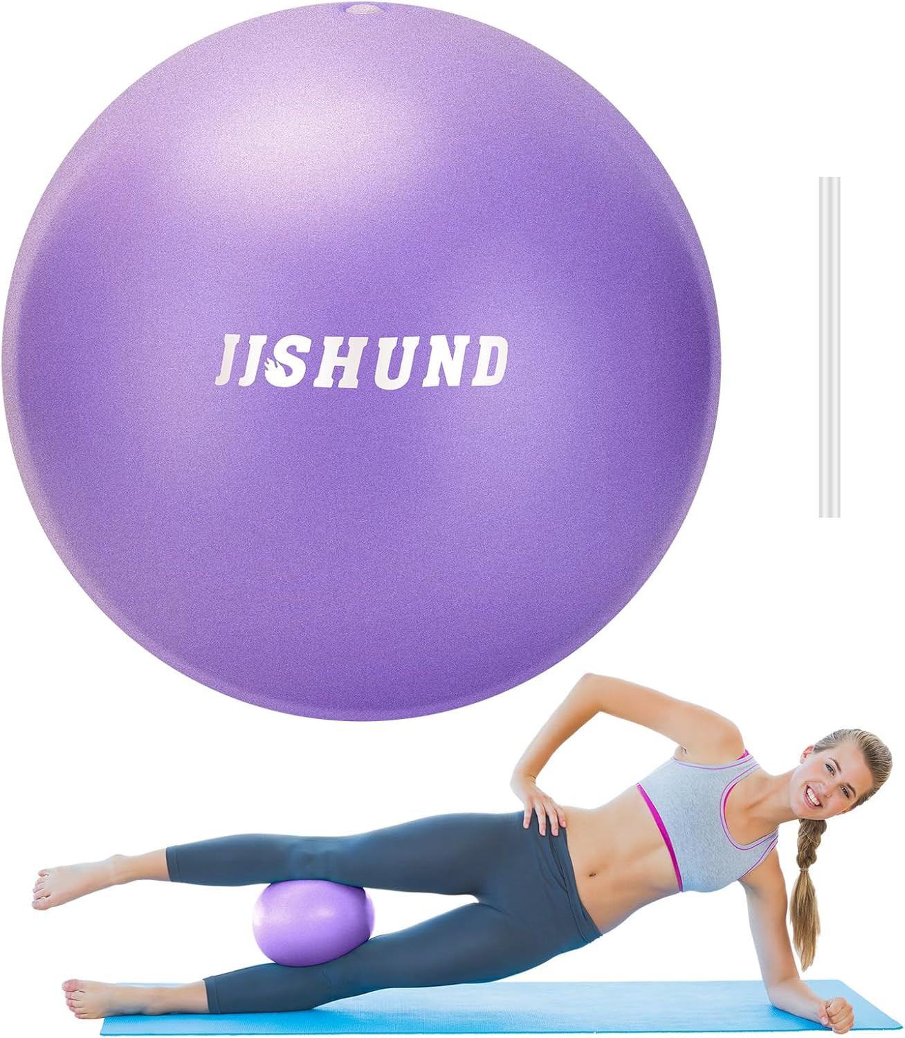 Mini Exercise Ball – 25cm PVC Fitness Ball for Yoga, Pilates, Core & Balance