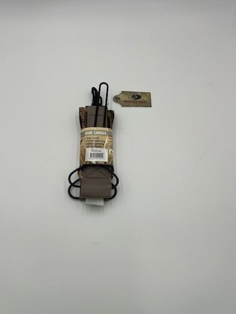 Mossy Oak Game Carrier Snap Swivel Comfortable Strap Nylon Metal Beige Black