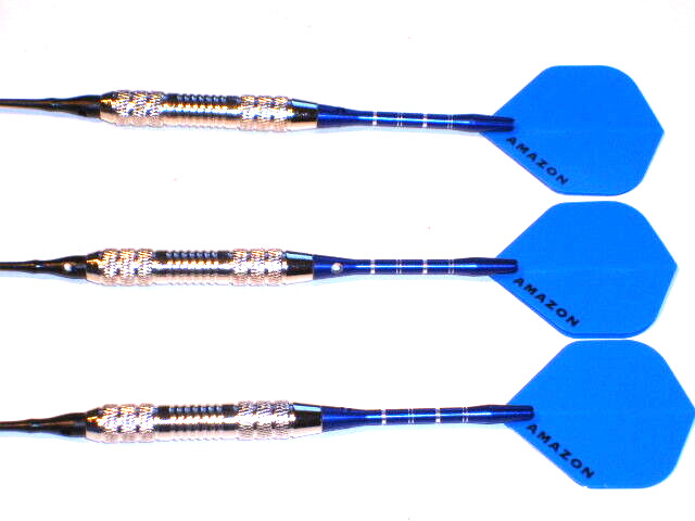 Soft Tip Darts 19 Gram Nickel Plated with Aluminum Shafts New #1407