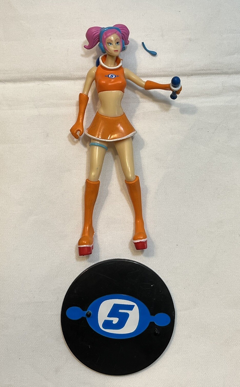 Vintage Max Factory Space Channel 5 Urara Figure Orange Reporter Anime Palisades