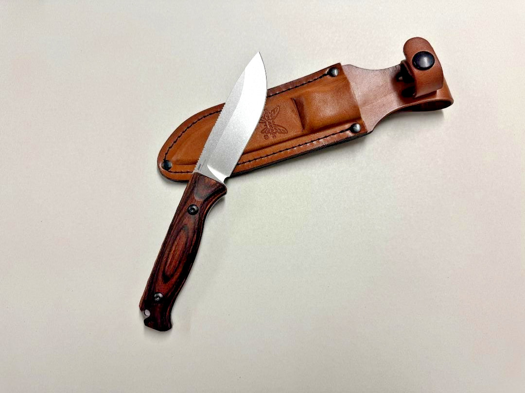 Benchmade 15002 Saddle Mountain Skinner Fixed Blade with Leather Sheath