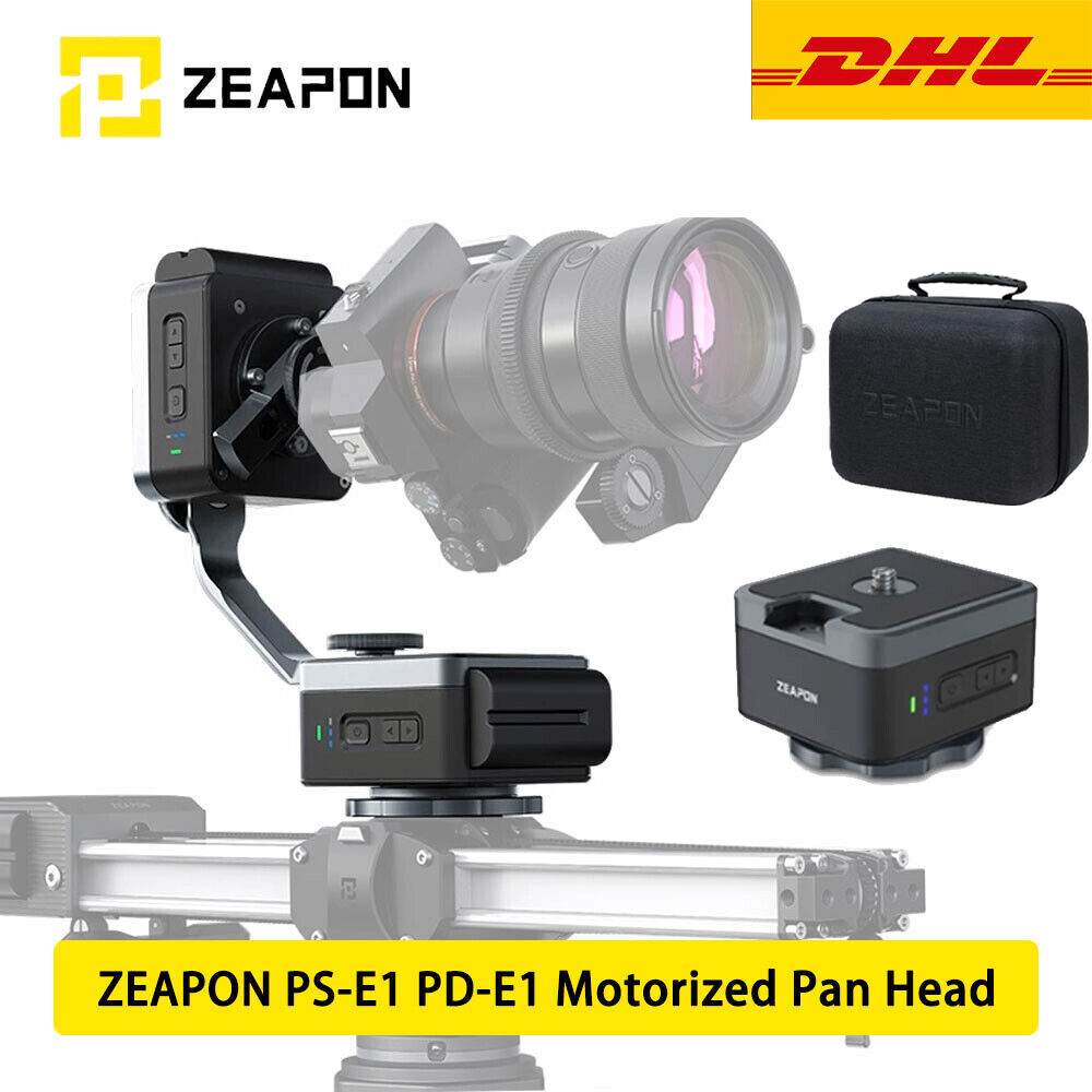 DHL ZEAPON PS-E1 PD-E1 PONS PT Motorized Pan Head Tilt Head 360° for Camera DSLR