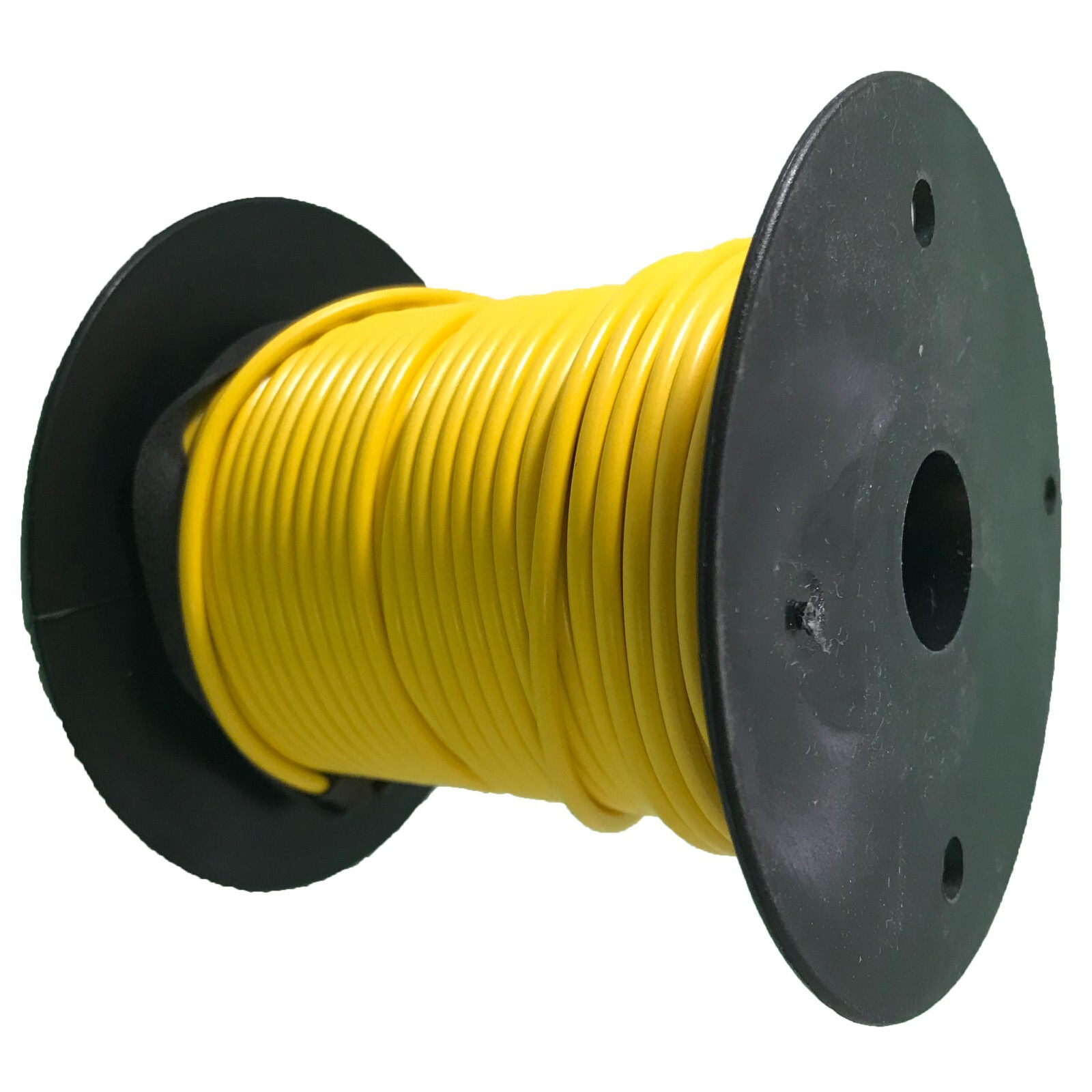 Yellow 16 AWG Gauge Primary AWG Wire 100' FT Stranded Copper - Made In USA