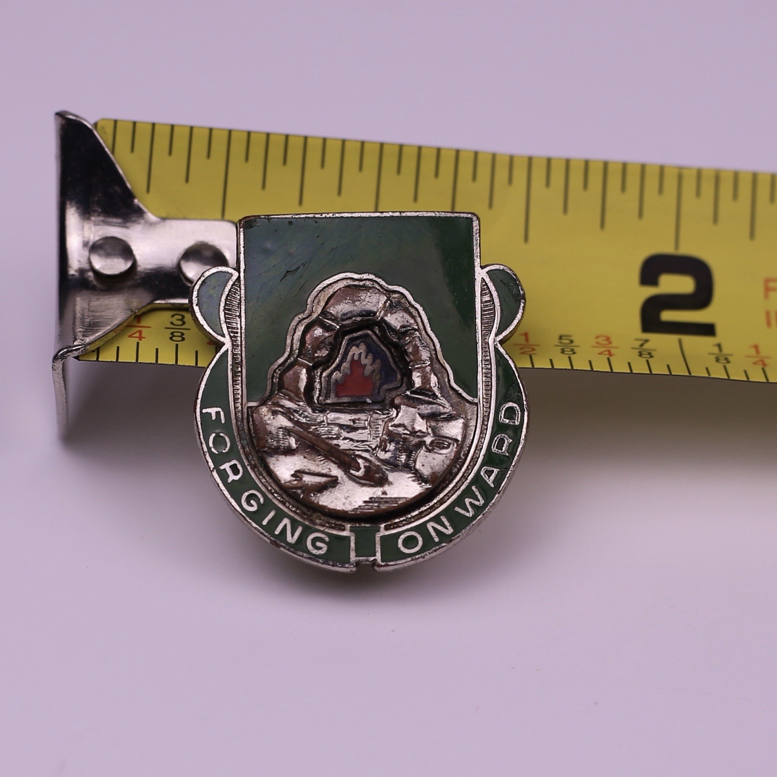 U.S. Military 123rd Support Battalion DI DUI Insignia Crest Pin S21 FORGING ONWA