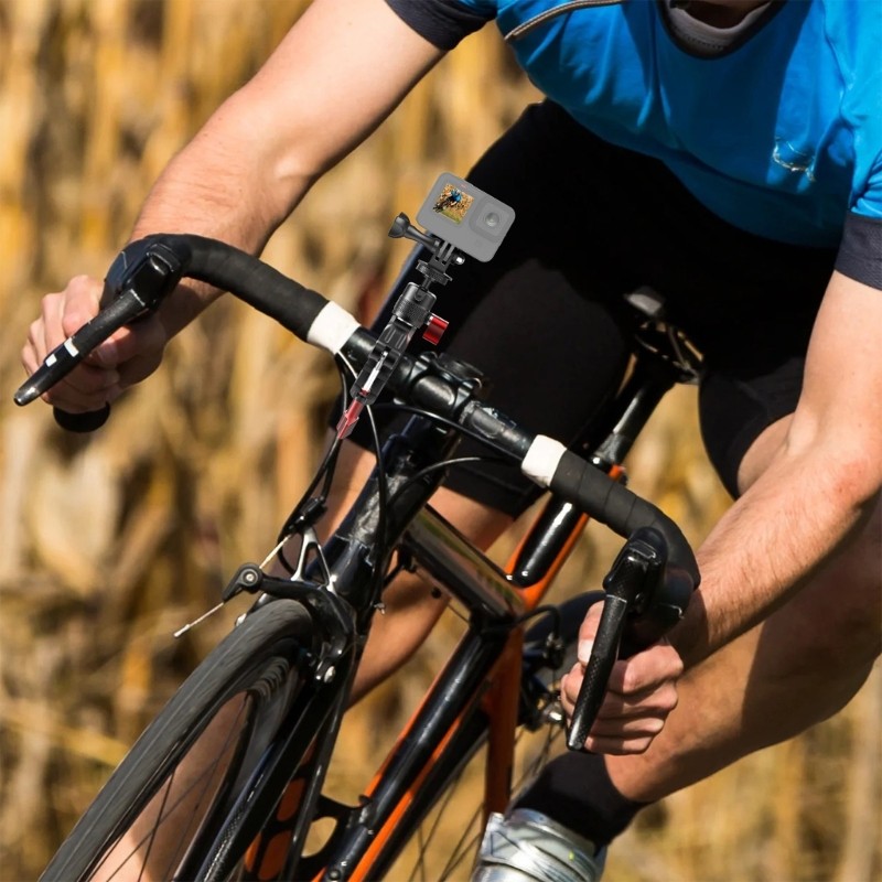 Lightweight Handlebar Mount For Go Pro13 Action Camera For Various Terrains