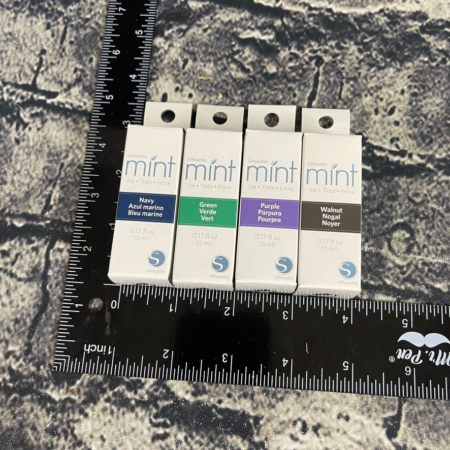 Silhouette Mint 5 ml Ink 4 packs TTL NAVY GREEN PURPLE WALNUT