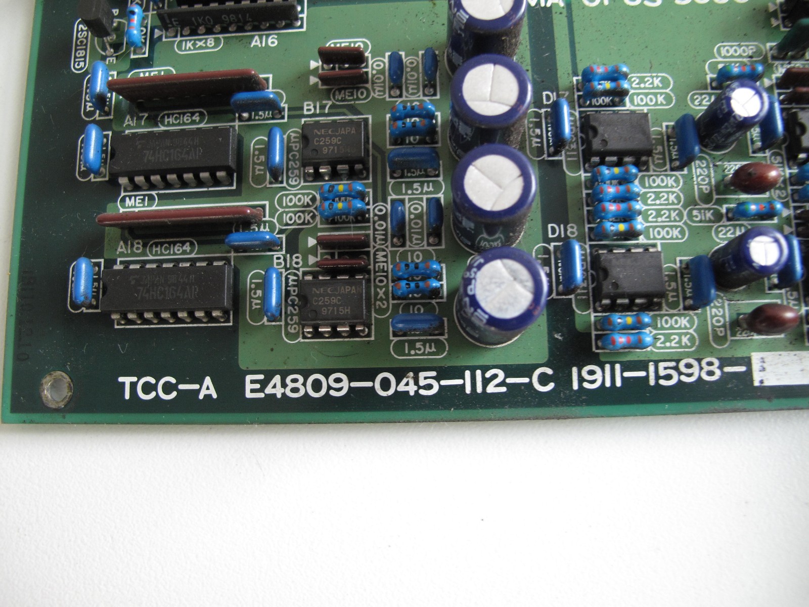 OKUMA OPUS 5000, OKUMA TCC-A E4809-045-112-C, OKUMA E4809-045-112-C BOARD