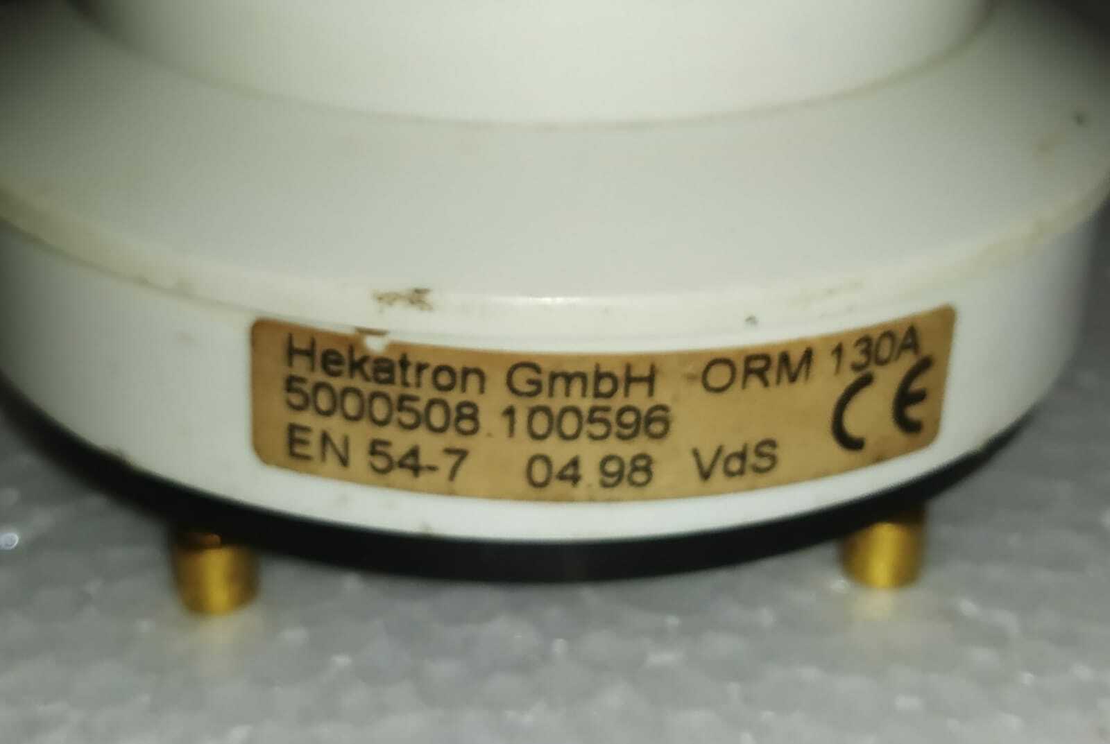 HEKATRON ORM 130A GMBH EN 54-7 OPTICAL SMOKE DETECTOR