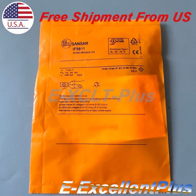 Inductive Proximity Sensor Switch For IFM Efector IF5811 10-30VDC PNP US Stock