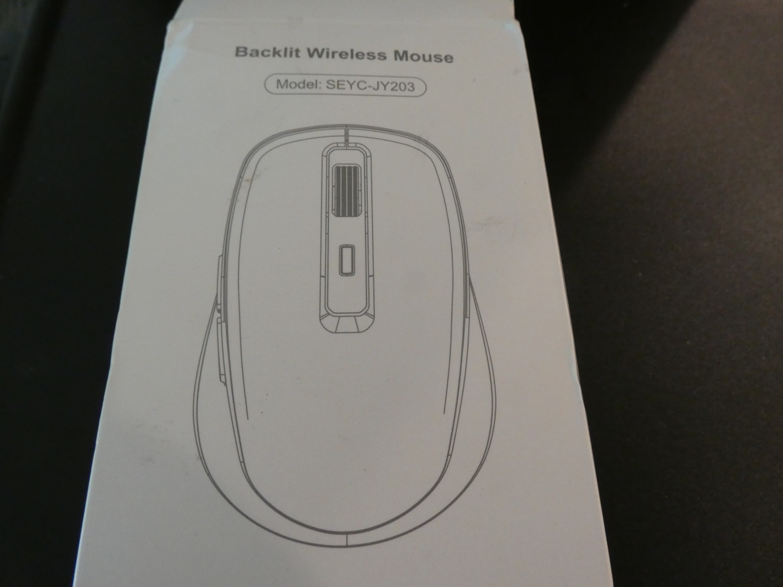 BACKLIT WIRELESS MOUSE PURPLE SEYC-JY203 BUILT IN JIGGLER