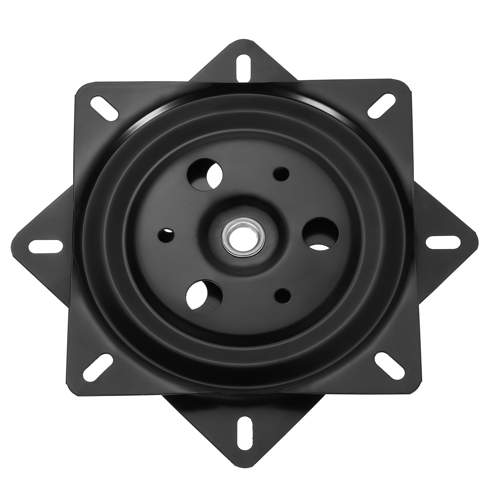 6" Bar Stool Swivel Plate, Rotation Lazy Susan Turntable (Black, 150x1mm)