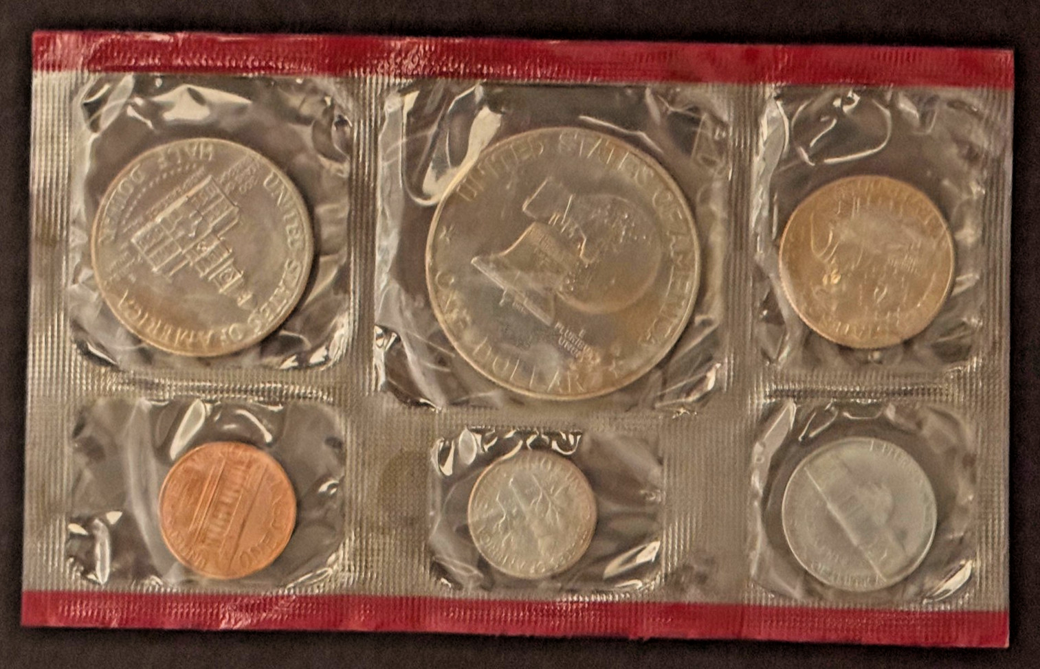 1776-1976 D US Bicentennial Uncirculated Mint (6) Coin Set TONED