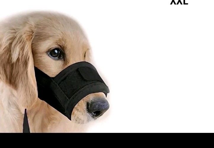 Dog Muzzle Mouth Cover Anti Bite Barking Chewing Mesh Mask  Large Pet Cat