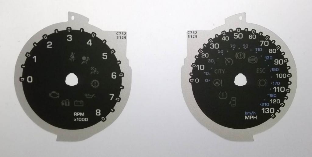 Lockwood Lancia Ypsilon Mk3 BLACK Dial Conversion Kit C752
