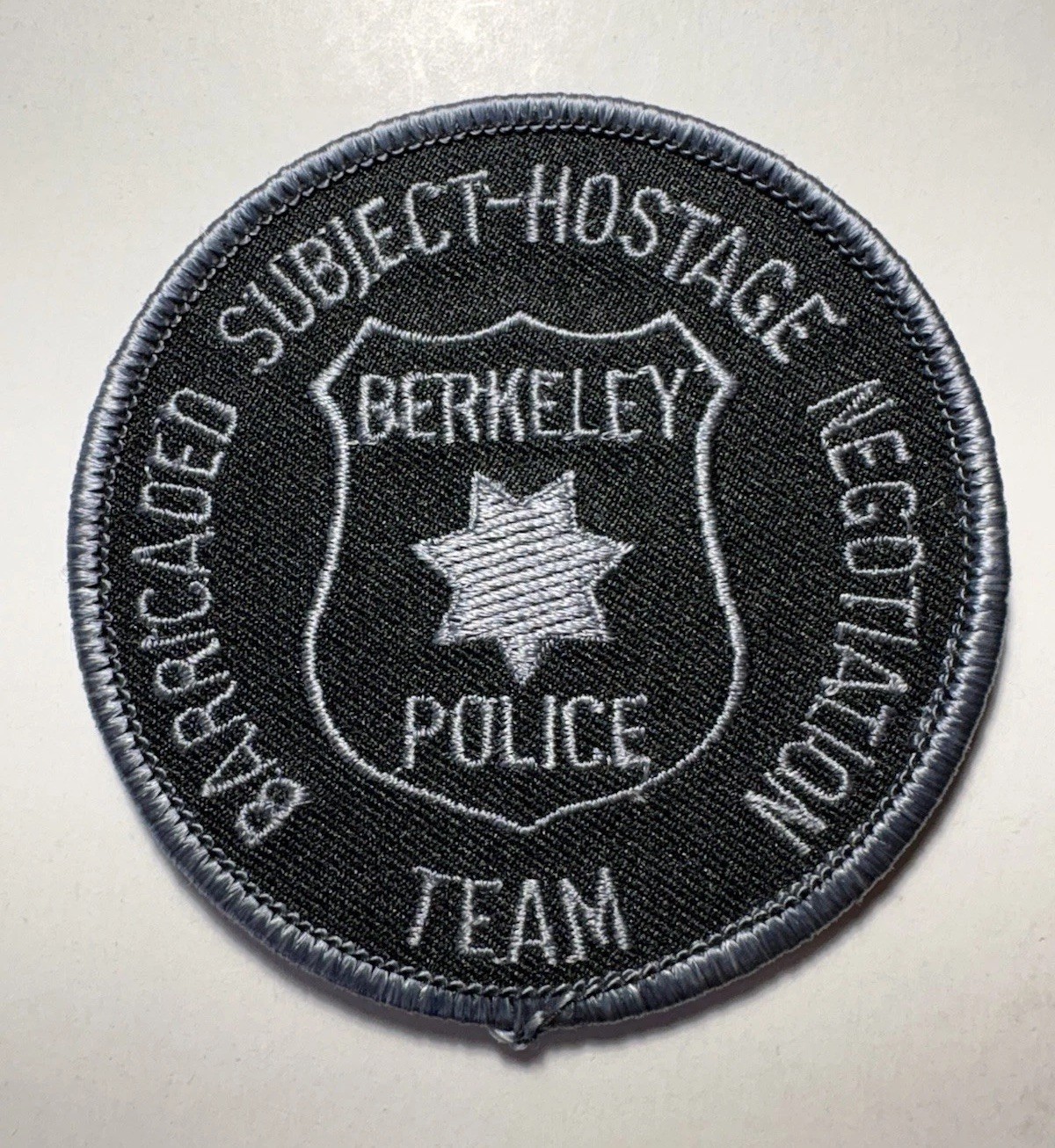 Berkeley California Police Hostage Negotiation ~ Barricaded Subject Team Patch
