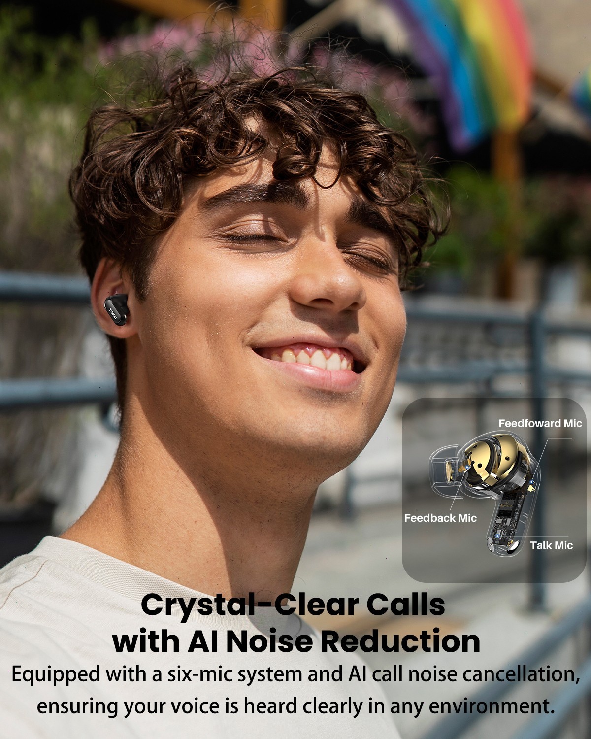 TOZO NC20 Pro Wireless Earbuds with Smart Touch Screen Bluetooth Headset