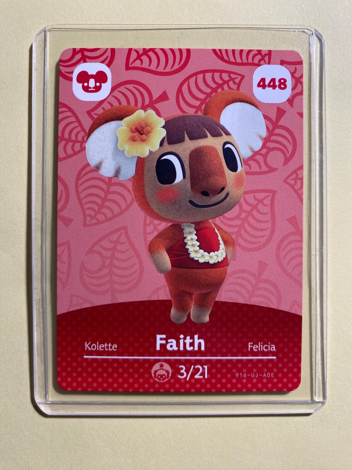FAITH 448 Animal Crossing Amiibo Card UNSCANNED MINT NEW Series 5