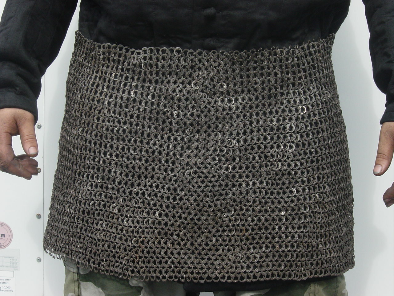Medieval Knight Chain mail Skirt 9 mm Flat Riveted With Warser