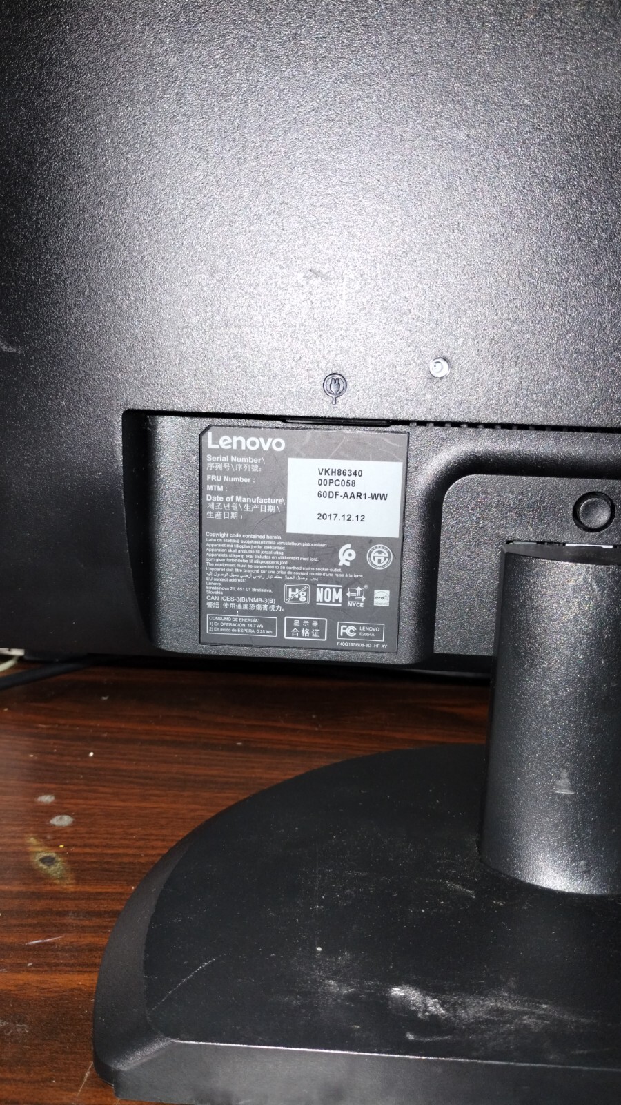 Monitor Lenovo ThinkVision E2054A 19.5" LED Backlit LCD Monitor 1440x900