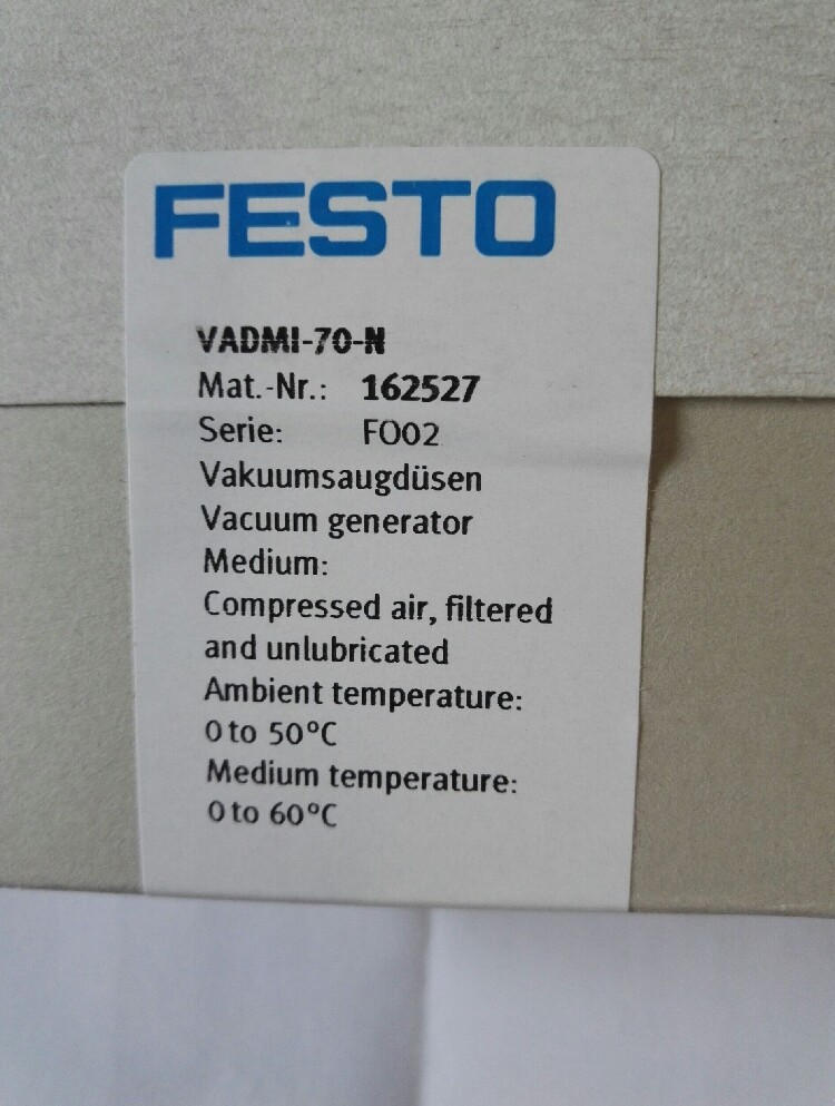 1PC FESTO VADMI-70-N VADMI70N 162527 Vacuum Generator New Expedited Shipping