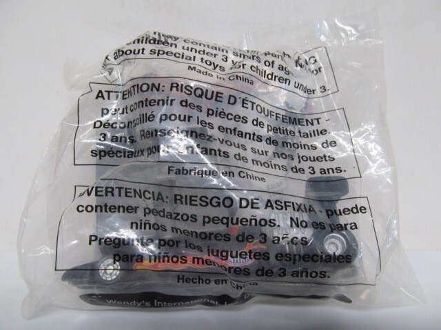 WENDY's NHRA  - Unopened Plastic Black Rail  Dragster