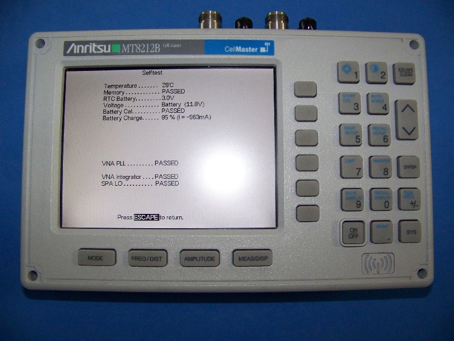 Anritsu MT8212B Ver. 5.10 firmware  Cell master with 11 options full test