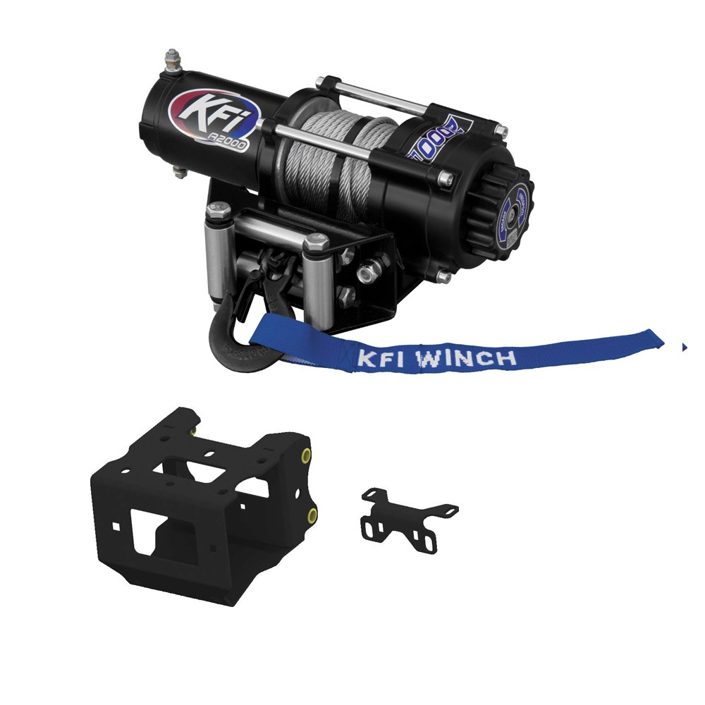 2000 lb KFI Winch Combo Kit (M1) For 2013-2019 Polaris Scrambler 850 (XP)