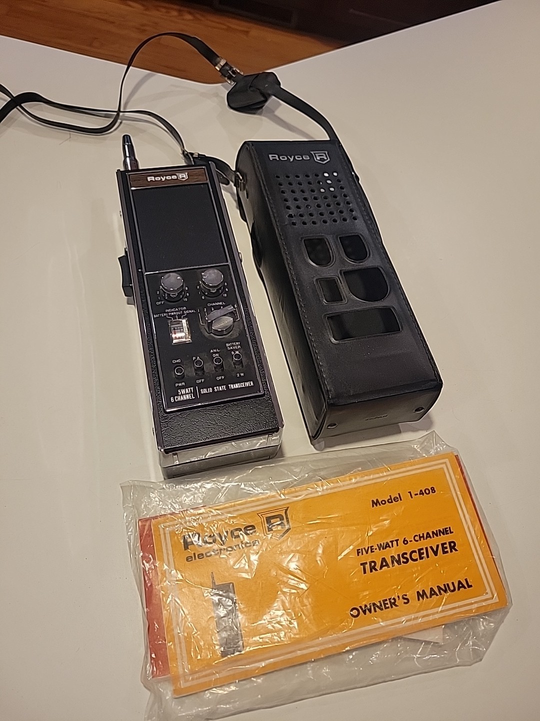 Vintage Royce 1-408 R 6CH Transceiver Base Station Radio & Manual - Great Cond!