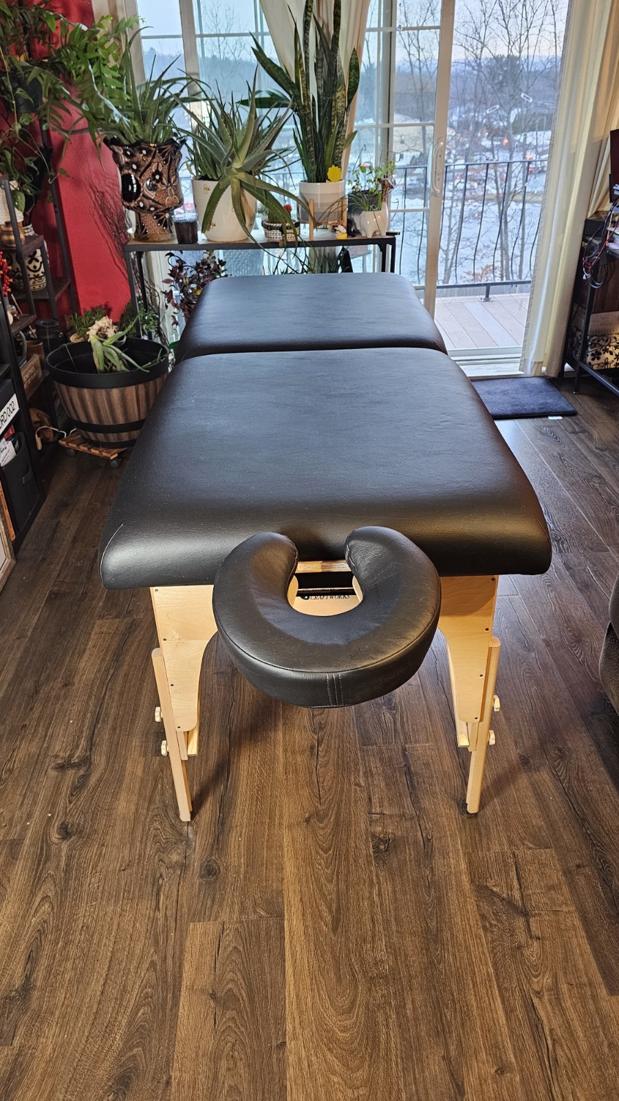 Custom Craftworks "Athena" Professional Massage Table + Wheeled Case​$650