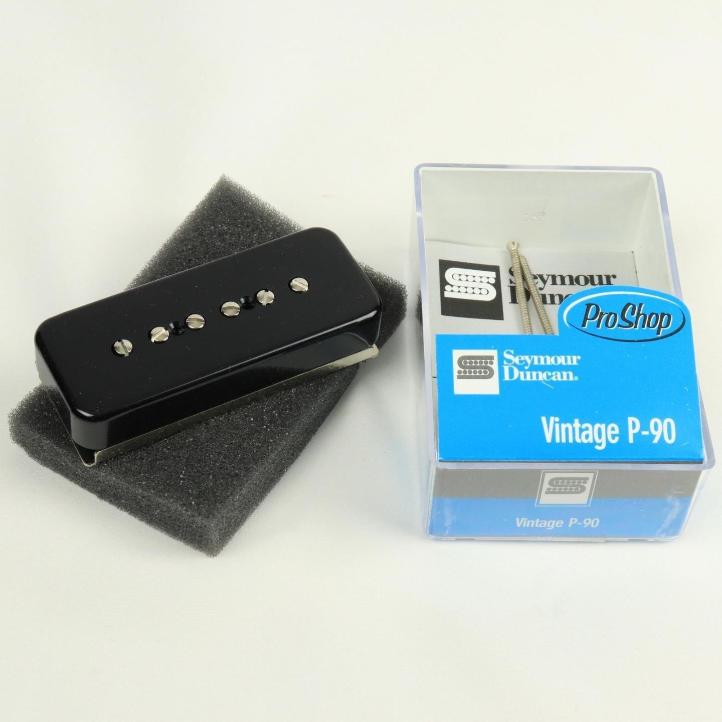 Seymour Duncan® Vintage P-90 Soapbar Neck Pickup~Black Cover~SP90-1n~Brand New
