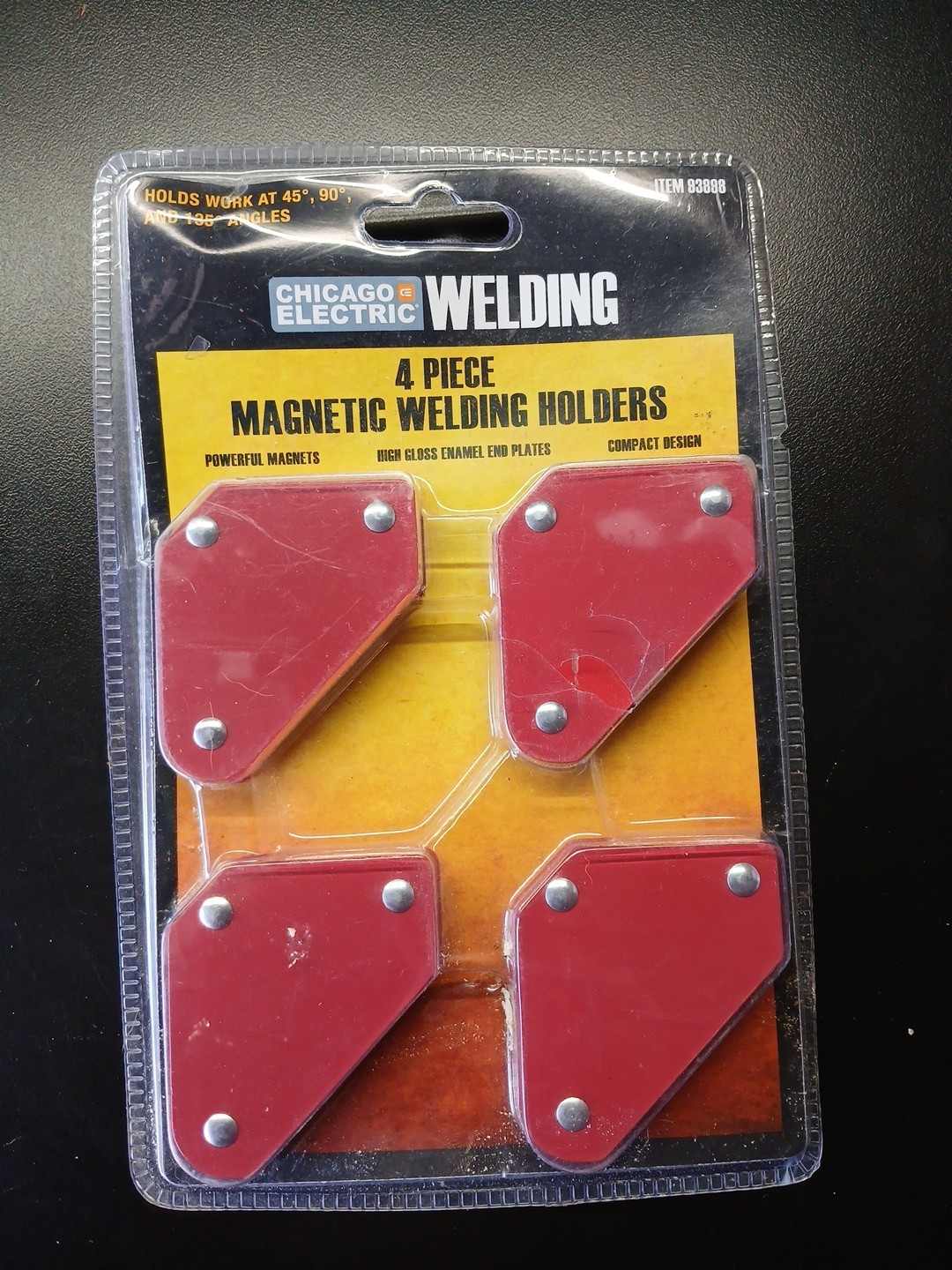 CHICAGO ELECTRIC WELDING  4 PIECE MAGNETIC WELDING  HOLDERS