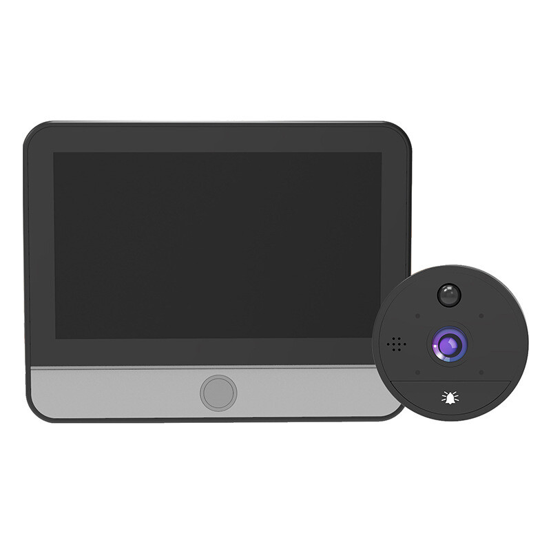 4.3" Digital Door Viewer 150° Wide Angle Peephole Video Audio Camera Doorbell