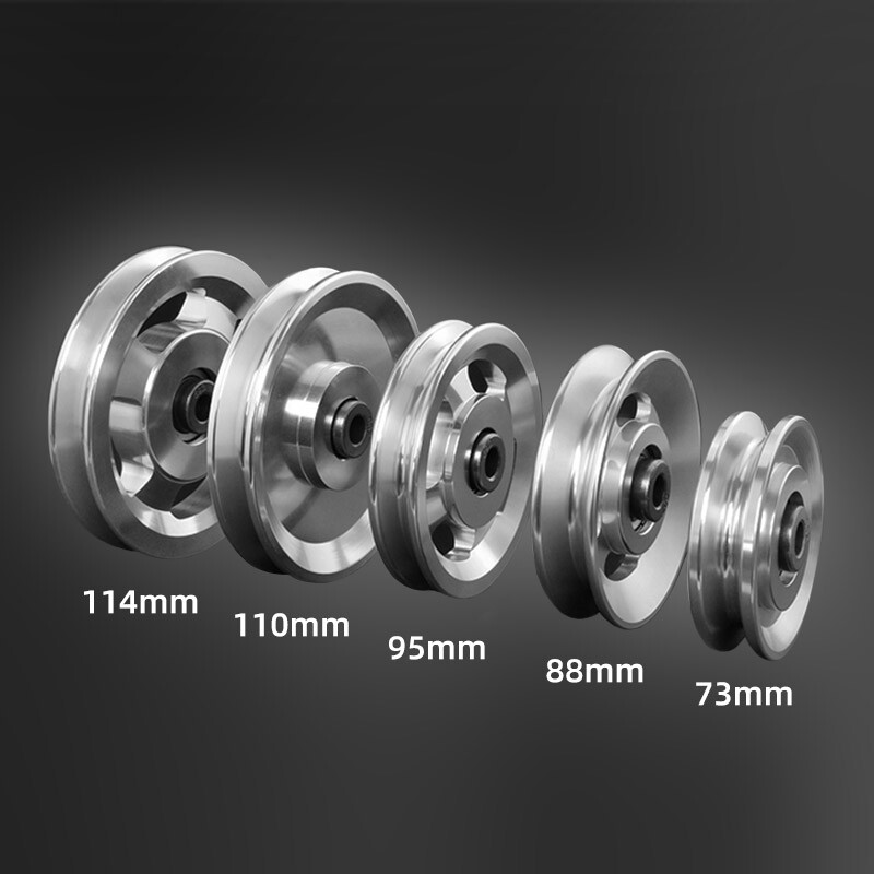 95/110/114mm Aluminum Bearing Pulley Wheel Cable Machine Gym Fitness Equipment