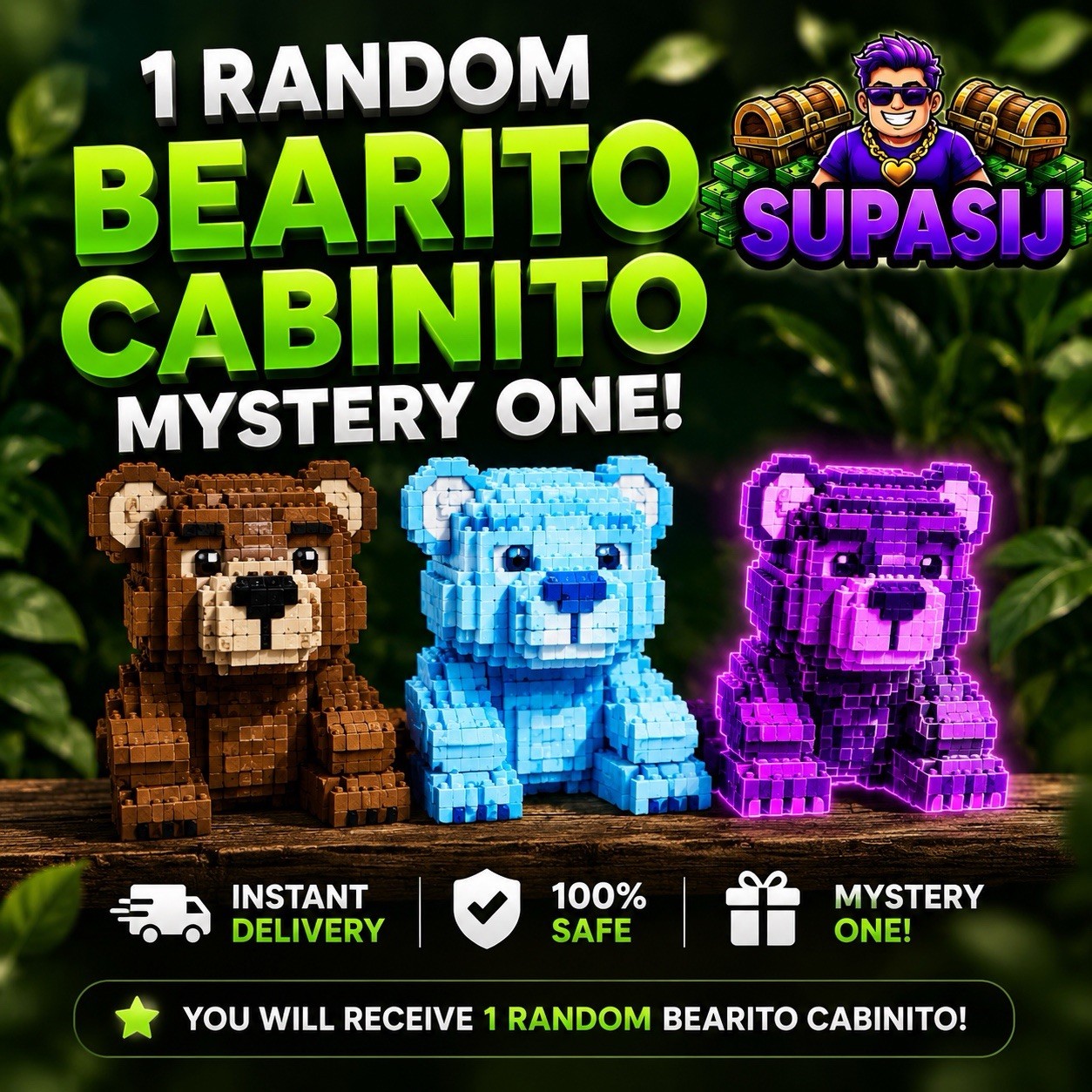 Steal A Brainrot - Bearito Cabinito - Random Mutation/Traits Or Normal 🟢⚡️⚡️