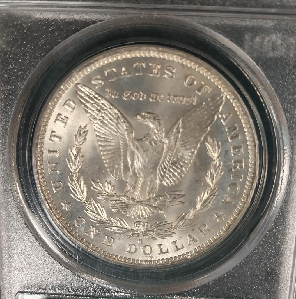 1884-O MORGAN SILVER DOLLAR - PCGS MS63