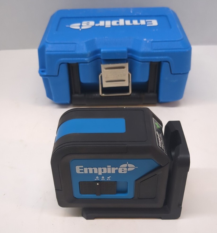 BROKEN Empire 75 ft. Green Self-Leveling Cross Line Laser Level BROKEN