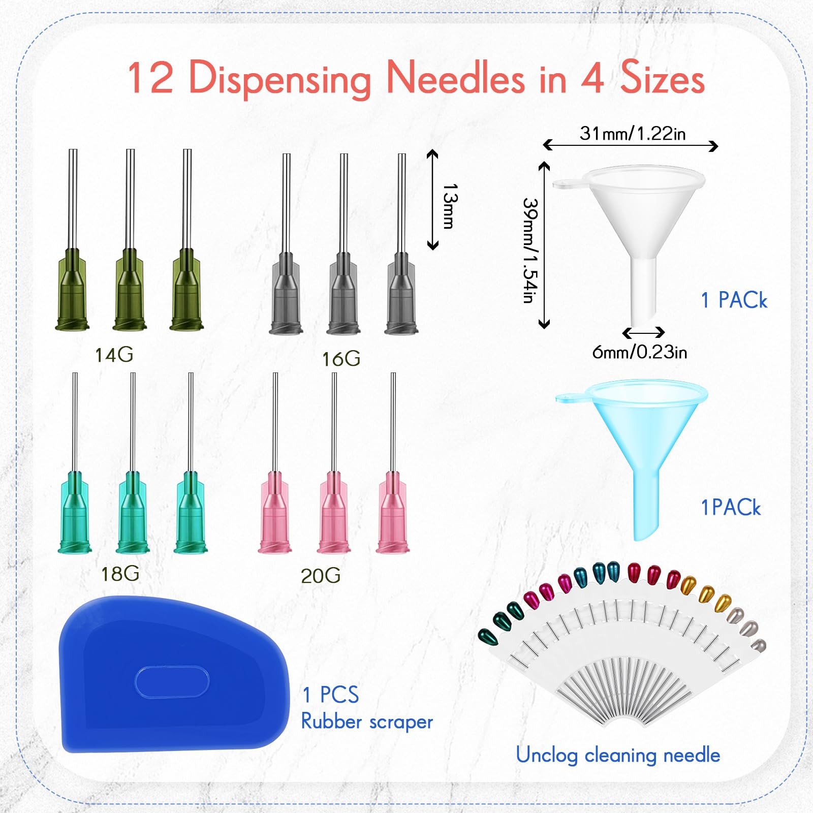 34 Pcs Pottery Tools Supplies Ceramic Precision Applicator Slip Tool Kit