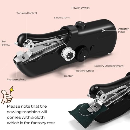 Handheld Sewing Machine, Quick Mini Sewing Machine with Portable Sewing