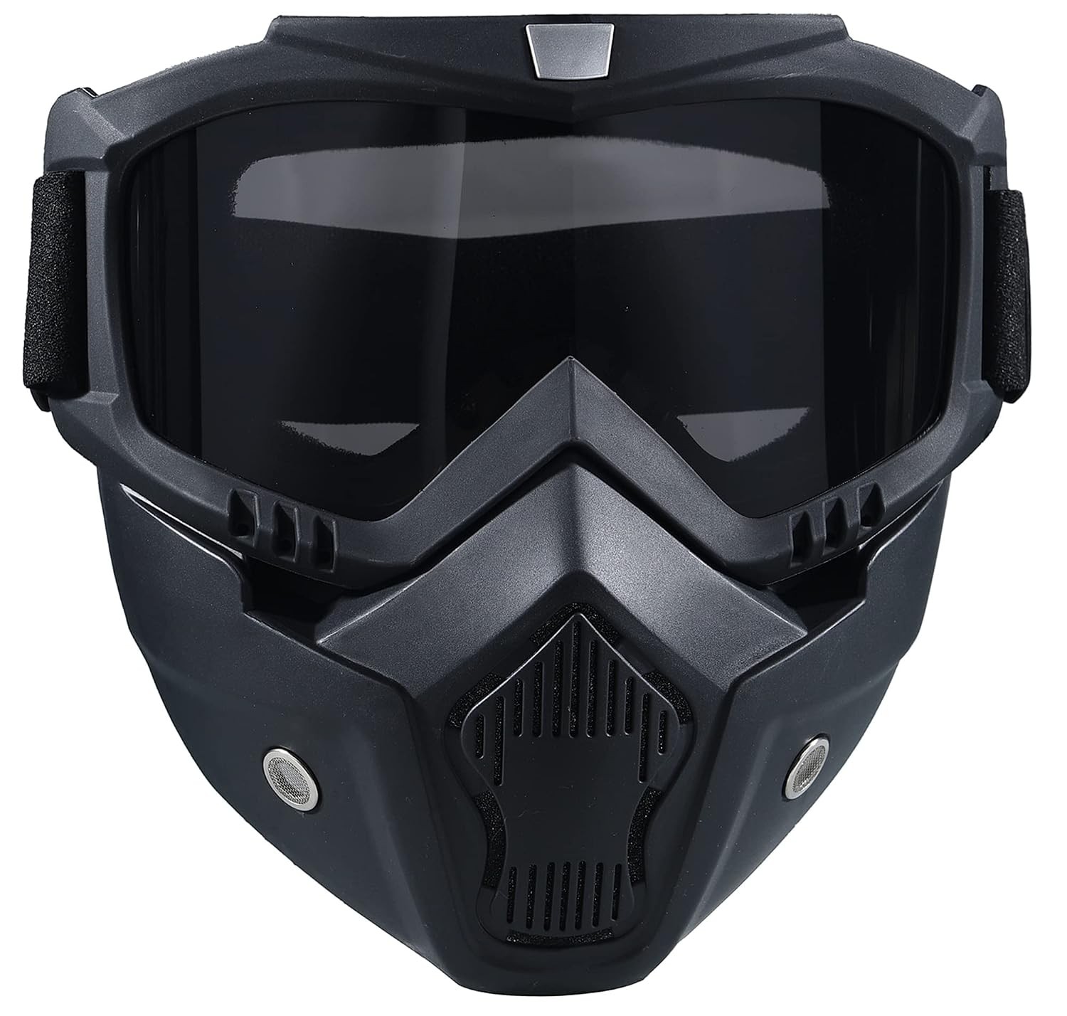 Black Paintball Mask Anti Fog Tactical Full Face Goggles Detachable Adjustable