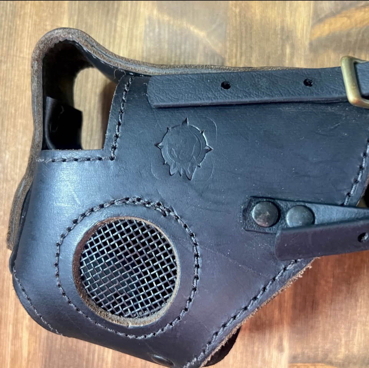 Recon K9 Muzzle HS Sprenger Germany Dark Brown Leather
